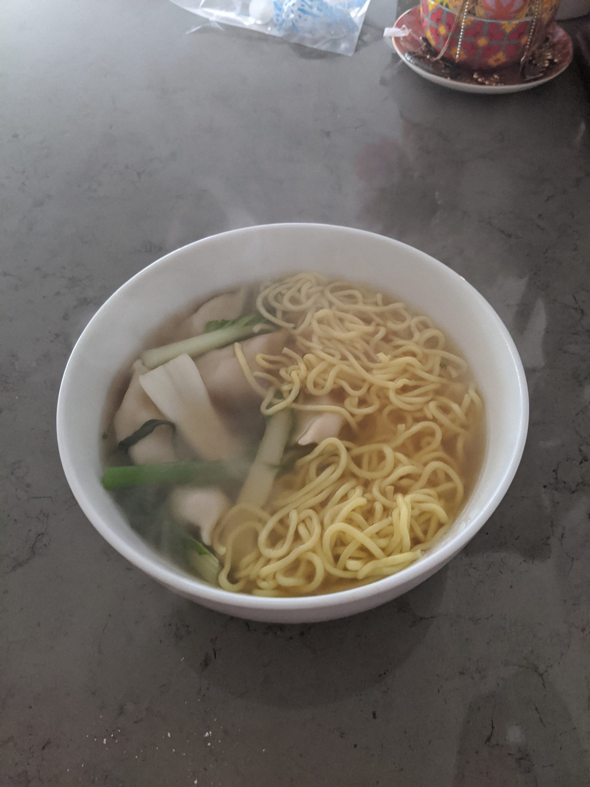 Dumpling and noodle soup 7