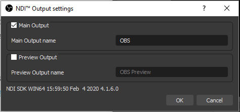 Quick streaming setup OBS and NDI 9