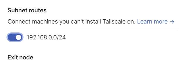 Setting up tailscale for domain networks 2